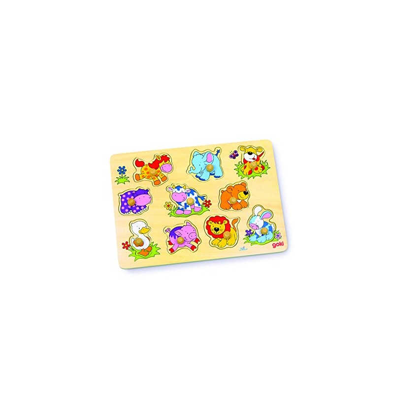 Goki Lift Out Puzzle Baby Animals II