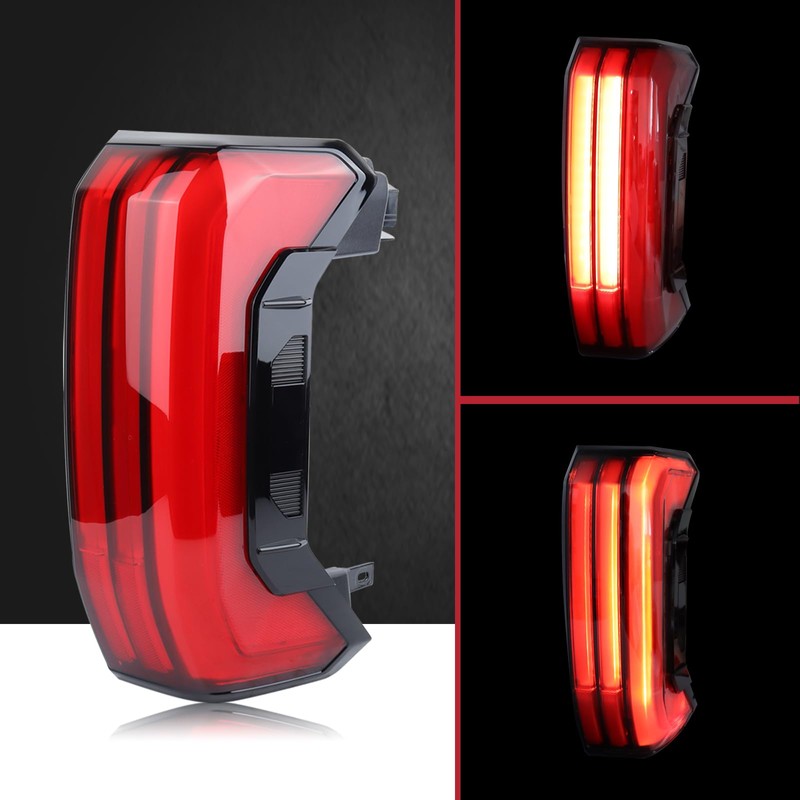 Duolctrams LED Tail Light Rear Lamp Assembly (3-PIN, On and