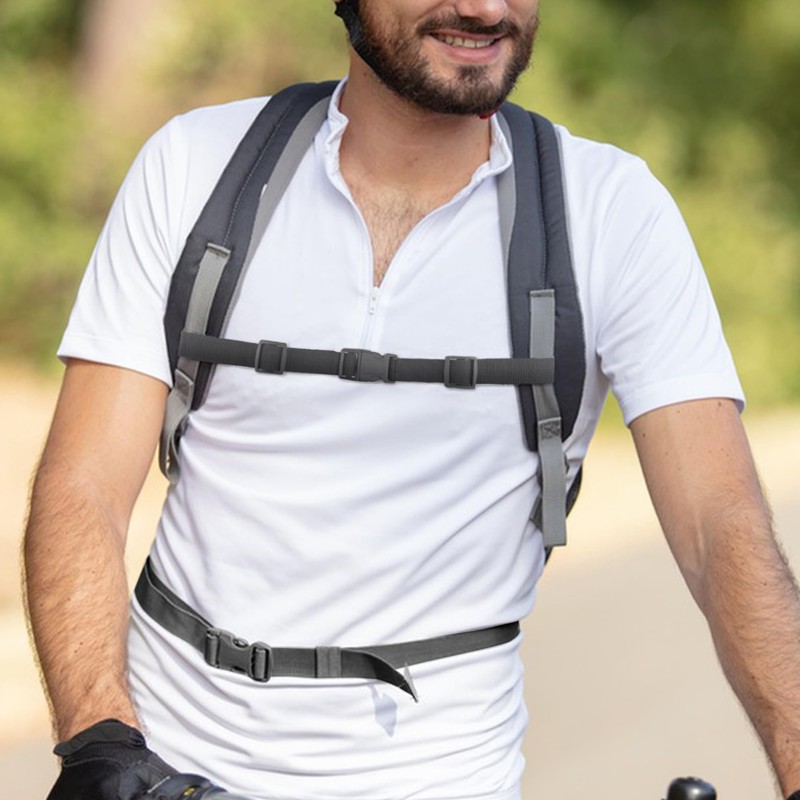 Deshionew Universal Backpack Chest Strap Adjustable Replacement Backpack Waist Strap