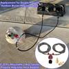 MCAMPAS 0-20 Psi Adjustable Propane Regulator with Hose. 8 Feet