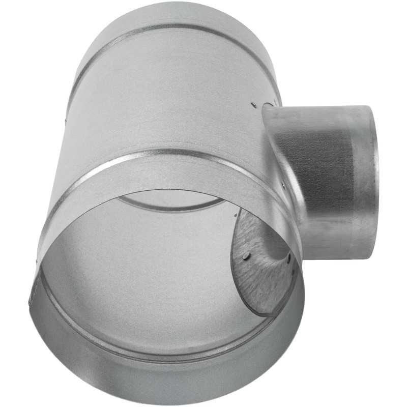 6'' Inch Duct T-Joint Splitter to 4" Inch 90° Degree