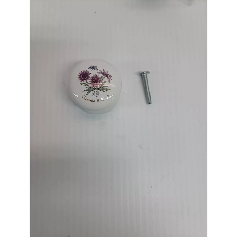 BELWITH English Cottage Collection Porcelain Floral Cabinet Knobs Vintage Cup