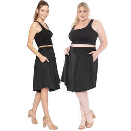 Women's Pocket Skirt Black 2X