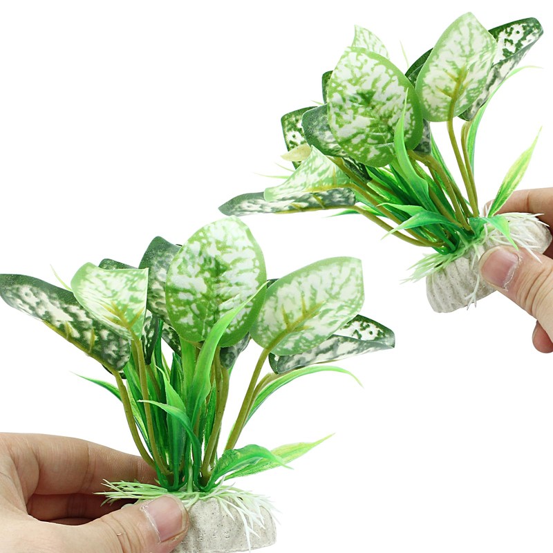 Auvotuis Soft Aquarium Plants Betta Fish Tank Decorations Betta Leaf