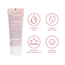 purlisse Ageless Glow Serum BB Cream SPF 40 : Clean & Cruelty-Free, Full & Flawless Coverage, Hydrates with Collagen | Fair 1.4oz