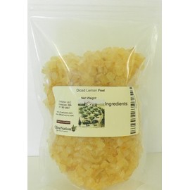 OliveNation Double Diced Candied Lemon Peel, Finely Chopped for Cooking, Baking, Edible Decoration, Non-GMO, Gluten Free, Kosher, Vegan - 32 ounces