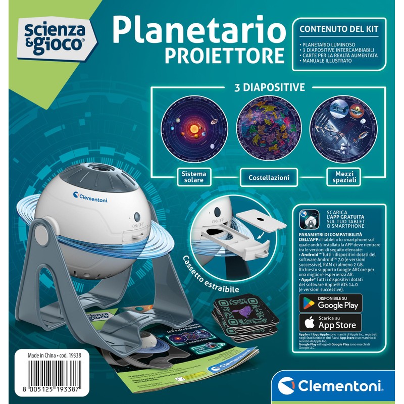 Clementoni - Science Lab-Star Projector, Super Science Game for Children