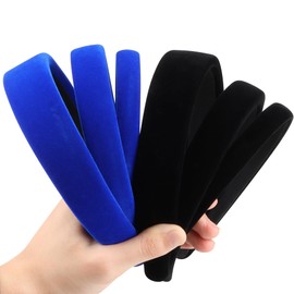 DiyJibb 6PCS Velvet Headbands for Women, Soft & Comfortable Non-Slip Hairbands, Adjustable Width (0.6, 0.8, 1.2 Inches) with Two Color Options, Perfect for Daily Wear & Special Occasions