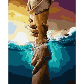 TUMOVO Paint by Numbers for Adults Jesus Oil Painting Paint by Numbers for Beginners Christian Paint by Numbers Kit DIY Oil Painting Children s Crafts 16x20 inch