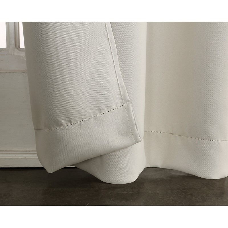 Sun Zero Easton Energy Saving Blackout Rod Pocket Curtain Panel,