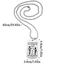 PQKL-party Dragon Dog Tag Necklace,Dragon Dog Tags for Men,Dragon Necklace,Dragon Dog Tag,Brother Gifts Dragon Mens Dog Tags Necklace, for Him Buddy Amigo Pal Chum Mate Birthday Gift