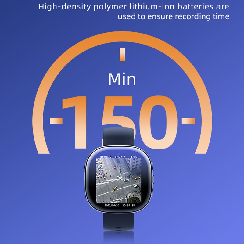 Video Recorder Watch Digital HD 1080P Noise Reduction AI Intelligent