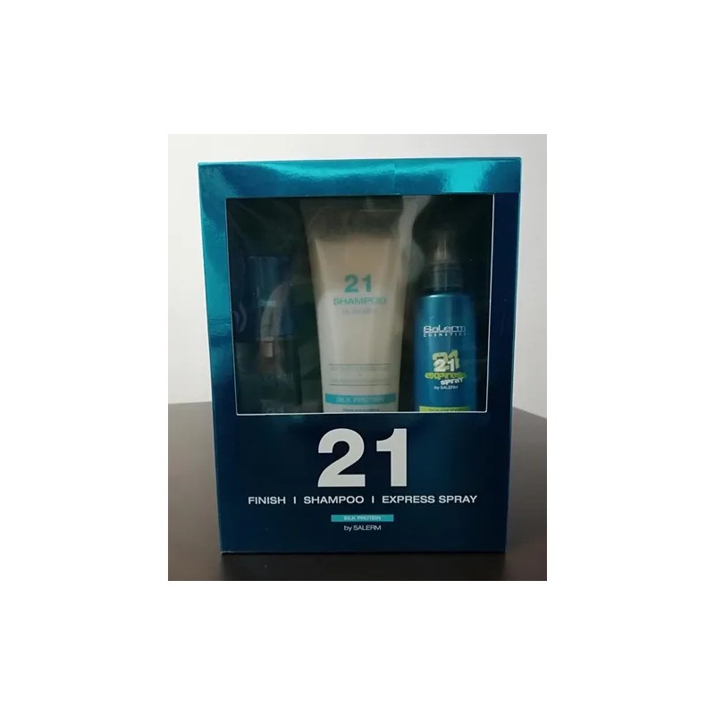 Kit Salerm 21® Tratamiento Express Reparador Cabello 3 Pzas
