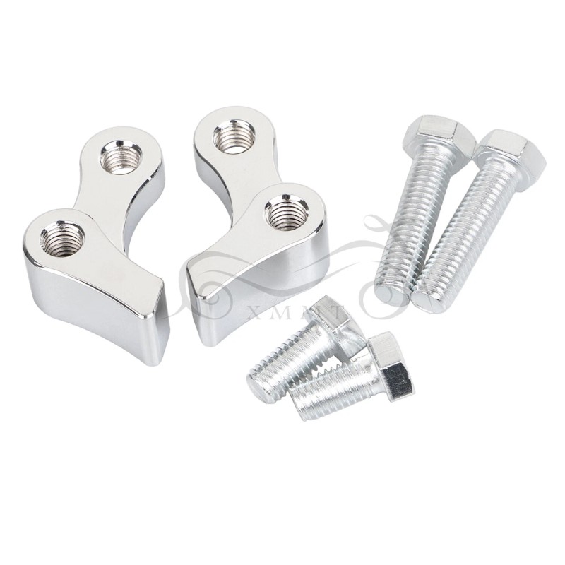 Unbranded Chrome 1" Adjustable Lowering Kit For Harley Dyna Wide