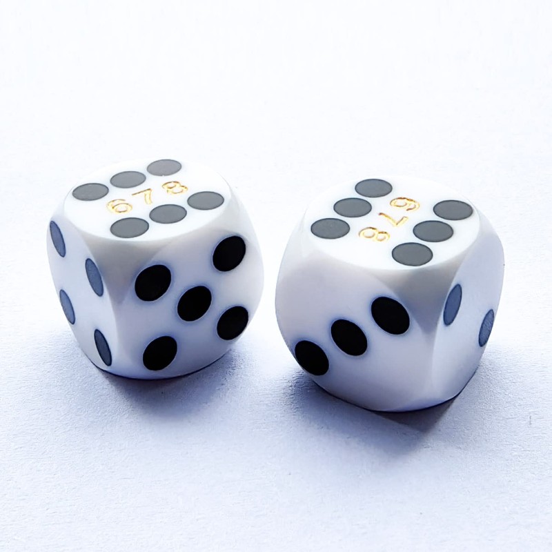 Bescon Professional Precision Dice Round Corner 9/16" (14.3mm) with Random