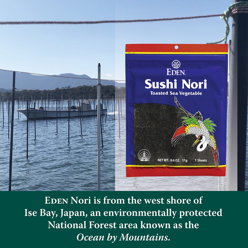 Eden Foods Nori Sushi Toasted 7 Sheets, 0.6 oz