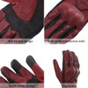 Harssidanzar Motorcycle Gloves for Men,Leather Touch Screen Riding Driving Gloves