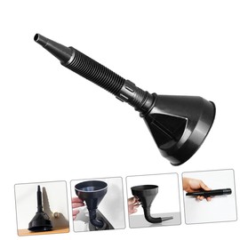 PACKOVE 2pcs Wide Mouth Oil Funnel Durable Long Funnels for Motorcycle and Automotive Use Multi Functional Design for Easy Refueling of Gasoline Oil and Fluids