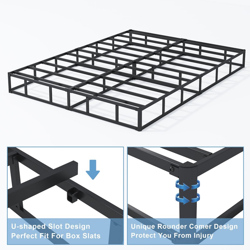 HOBINCHE King Box Spring - 7 Inch High Profile Box