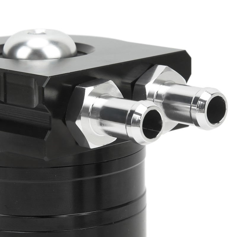 Car Oil Catch Can Internal Baffle Dual Chamber Filter Aluminium
