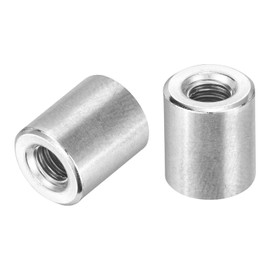 QUARKZMAN Round Welding Nuts, M6 x 12 mm x 14 mm Welding Collar Female Nut Thread - 201 Stainless Steel Insert Weldable Pack of 20
