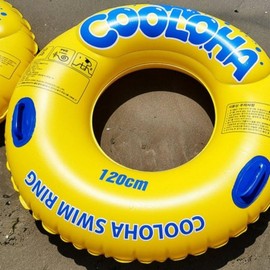 Large 120cm Round Inflatable Swim Tube with Handles Tube (Yellow) 120cm