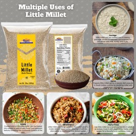 Rani Little Millet (Panicum Sumatrense) Whole Ancient Grain Seeds 28oz (800g) ~ All Natural | Gluten Friendly | NON-GMO | Kosher | Vegan | Indian Origin | Kutki/Shavan/Saamai/Sama Kannada
