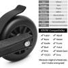 Kutrick 2pcs Scooter Wheels - 100mm Scooter Wheels Replacement Pair