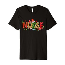 Nurse Life - Merry Christmas, xmas Scrub top, Holiday Cheer Premium T-Shirt