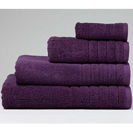 Luxury linenHall 650gsm Plain Aubergine Purple Hand Towel (SEE SIZE OPTIONS)