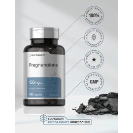 Pregnenolone 100mg Apoyo Hormonal Y Bienestar 180 Americano Sabor Sin Sabor