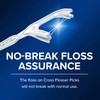 DenTek Cross Flosser Floss Picks, X-Shaped Floss Hugs Teeth, 75