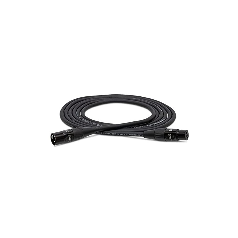 Hosa Cable de micrófono HMIC-025 Pro, REAN XLR3F a XLR3