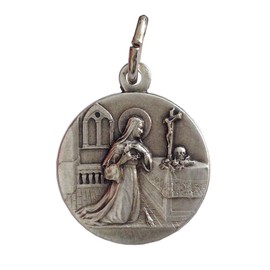 Medalla de San Rita de Cascia – La patronidad de las causas perdidas e imposibles, 100% fabricado en Italia, Latón