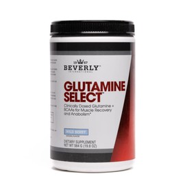 Beverly International Glutamine Select, 60 Servings. Clinically Dosed L-Glutamine and Amino Acid Formula for Lean Muscle and Recovery. Sugar-Free Powder. BCAA’s.