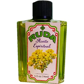 Rue, Spiritual Oil for Magic and Rituals. Aceite Espiritual Ruda Para Rituales Y Magia