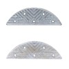 GOETOR Metal Heel Plates 4 PCS Shoe Heel Taps Tips