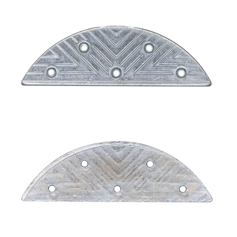 GOETOR Metal Heel Plates 4 PCS Shoe Heel Taps Tips