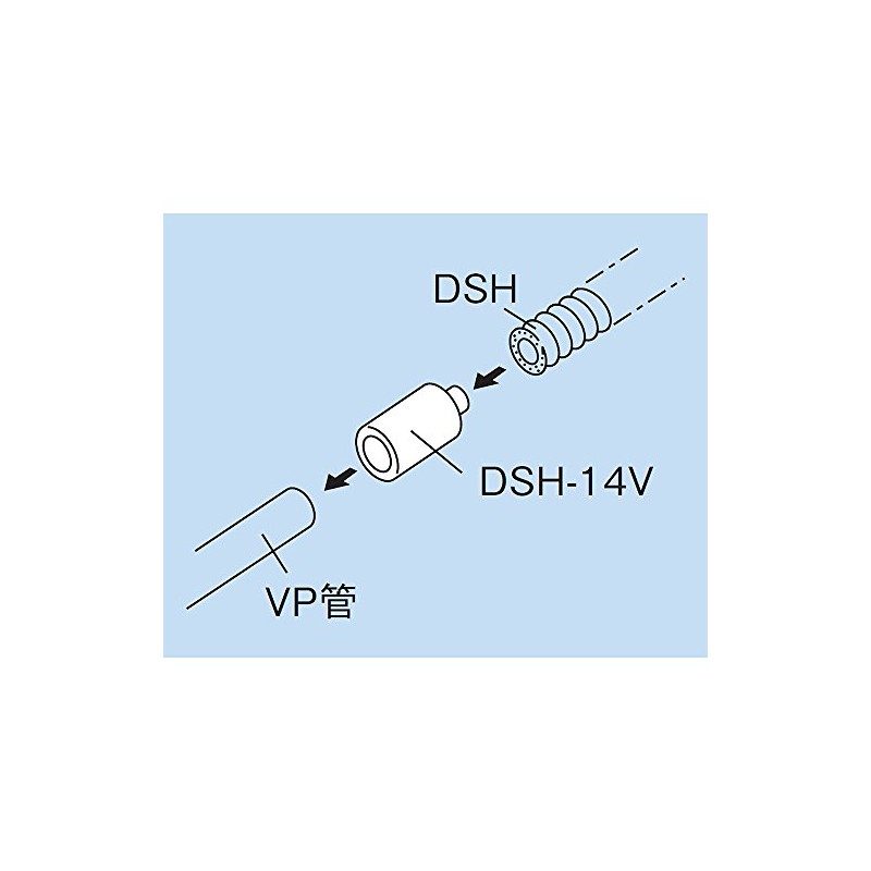 Inaba Denko DSH-14-16V VP Pipe Joint Φ14, 10 Pieces, Parts