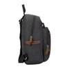 Troop London TRP0255 Classic Canvas Backpack - Black Stone Washed