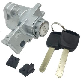 Gorniloxam 1 Set Door Lock Cylinder Kit with 2 Keys, Replacement for Honda Accord 2008-2012 Front Left Driver Side Door Lock Set Tumbler with Key, Replaces OE: 72185-TA0-A01