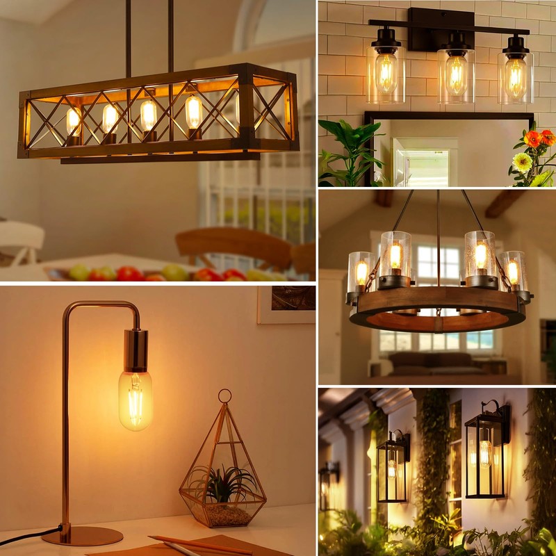 SCNNC Vintage E26 4W LED Edison Bulbs 40W Equivalent 400