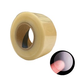 500 ETIQUETAS TRANSPARENTES POLIPROPILENO 2.8 CM. DIAMETRO ALTA RECISTENCIA Y ADHERENCIA