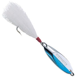 Acme Kastmaster Lure with Buck Tail Hook, Chrome/Blue, 2-Ounce