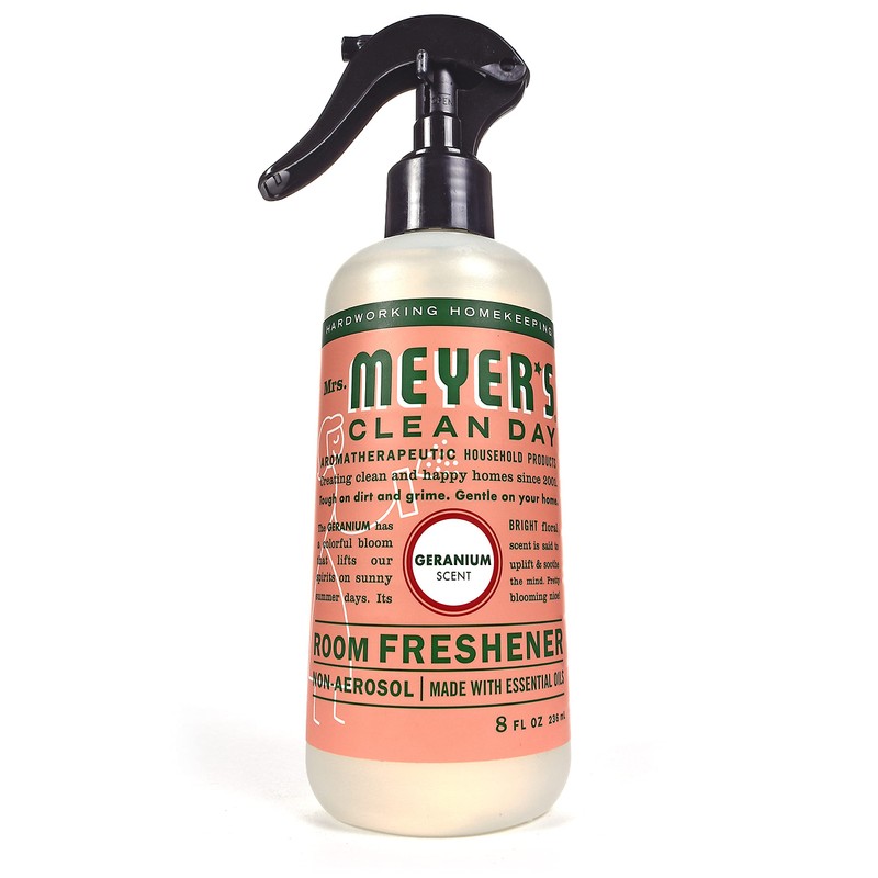 Mrs. Meyer's Clean Day Room Freshener Spray Bottle, Geranium Scent,