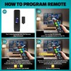 EZclicker Big Button Universal TV Remote (Black) Simple Easy to