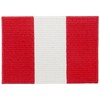 Peru Flag Embroidered Iron On Sew On Patch