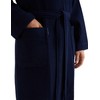 Morgenstern Waffle Pique Men's Bathrobe Blue - blue Plain, size: