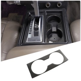 xiaoerdian2020 For Hummer H2 2003-2007 Carbon Fiber Center Console Cup Holder Trim Panel