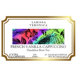 French Vanilla Cappuccino Dandelion Root Tea (Single Serve K-Cup Pods) (12 pods, ZIN: 578083) - 2 Pack